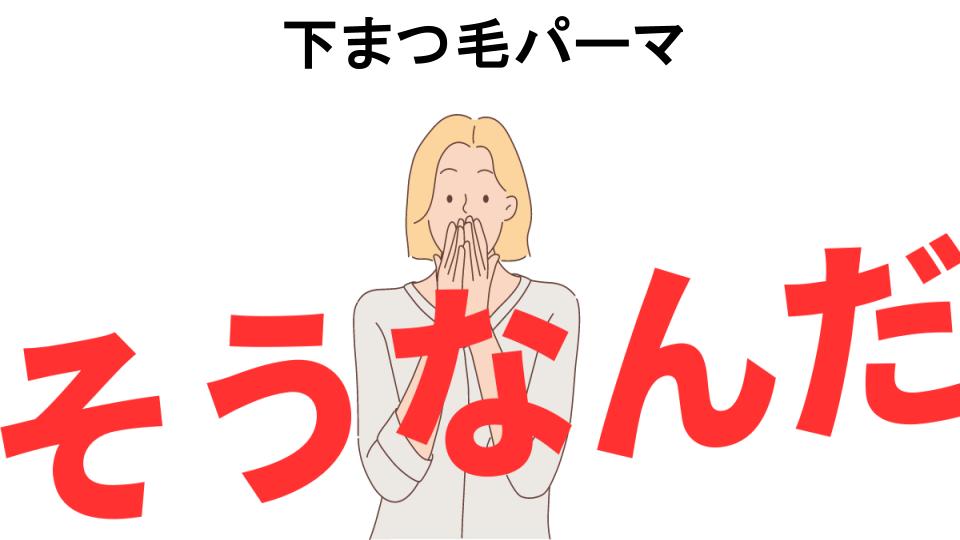 意味ないと思う人におすすめ！下まつ毛パーマの代わり